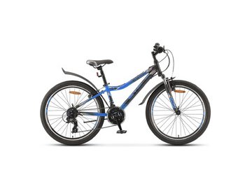 Велосипед Stels Navigator 410 V V010 LU095419 (чёрный/синий)