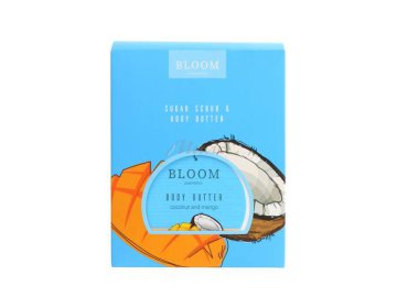Набор подарочный BLOOM COSMETICS (Скраб сахарный Манго и кокос, 200 г + Крем-баттер для тела Манго и кокос, 200 мл)