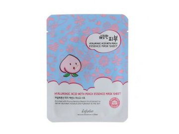 Маска тканевая  для лица Esfolio с гиалуроновой кислотой HYALURONIC ACID WITH PEACH ESSENCE MASK SHEET