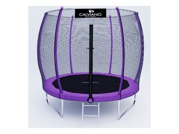 Батут Calviano 252 см - 8ft OUTSIDE master purple