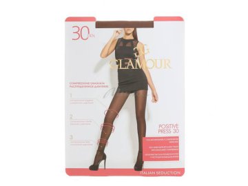 Колготки женские GLAMOUR Positive Press 30 ден, размер 4