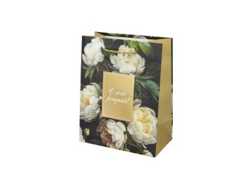 Пакет подарочный с матовой ламинацией DREAM CARDS Белые пони, 18х23х10 см, арт. ППК-2752
