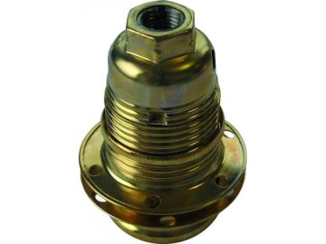 Электропатрон Electraline 71125 с двумя кольцами латунь