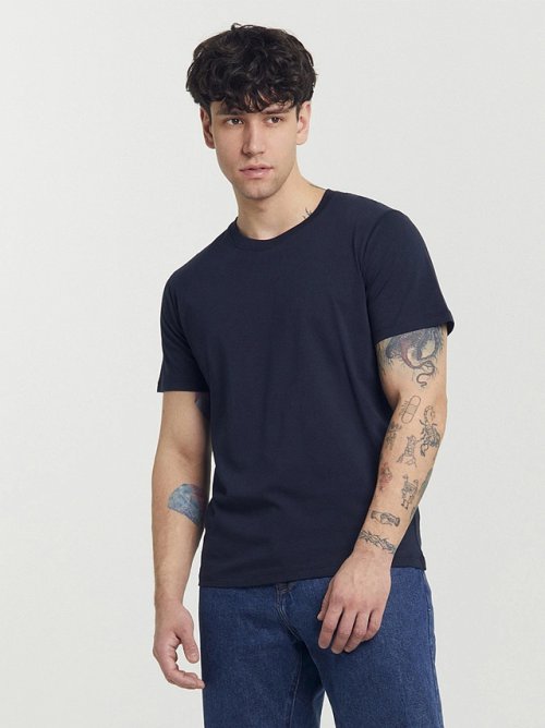 Футболка мужская в синем цвете, фото 1 из 10