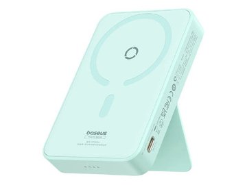 Внешний аккумулятор Baseus MagPro Magnetic Bracket Wireless Fast-Charging Power Bank 20W 5000mAh (мятный)