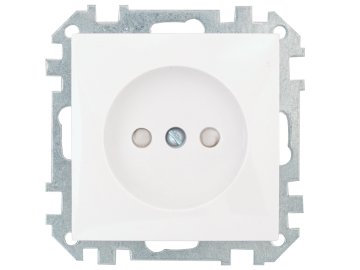 Розетка Energy Fenix 1-гнездн. б/з с/ш (без рамки) белый РС16-528