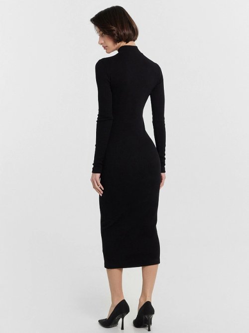 Платье женское черное длинное, фото 3 из 5