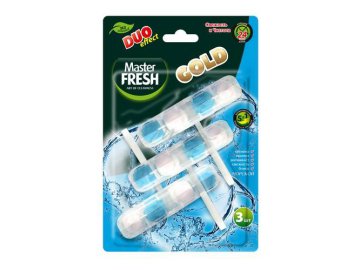 Блок для унитазов MASTER FRESH Gold Морской, 3 шт