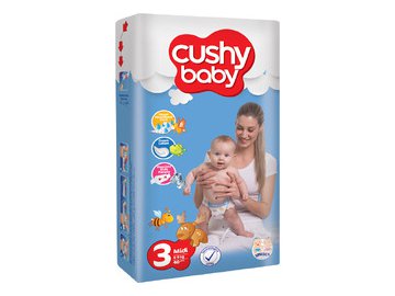 Подгузники Cushy Baby Midi (70 шт)