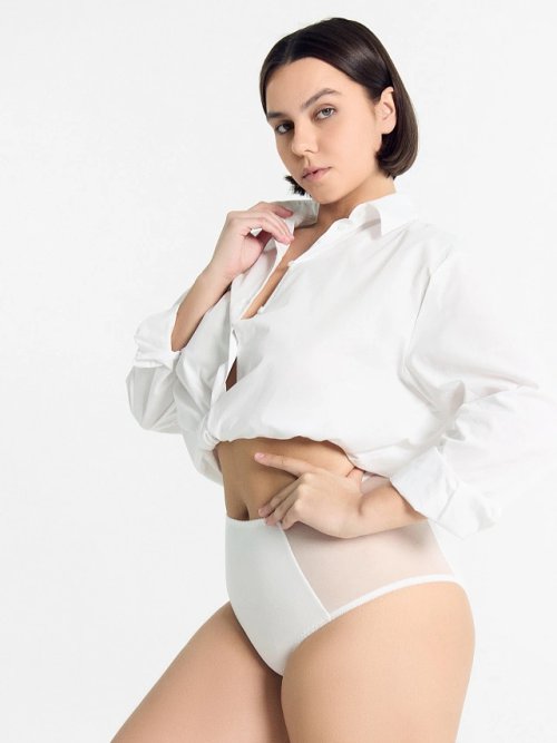 Трусы женские макси в белом цвете, фото 1 из 8