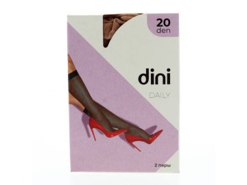 Гольфы женские DINI Daily 20 den, цвет Natura, 2 пары
