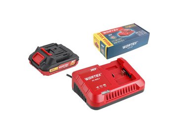 Аккумулятор с зарядным устройством WORTEX 2329017 (18В/2 Ah + 18В)