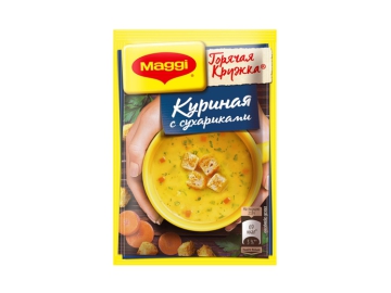 Суп б/п Maggi Горячая кружка куриный с сухариками 19 г из каталога Корона