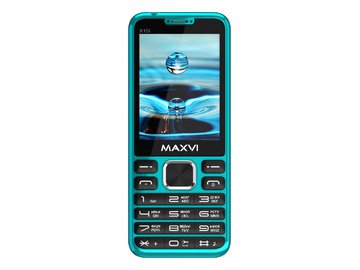 Мобильный телефон Maxvi X10i +ЗУ WC-112 (голубой)