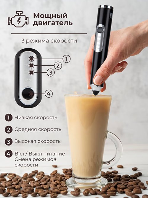 Портативный вспениватель молока "Cappuccino", фото 4 из 57