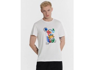 Футболка мужская белая с принтом в Лепеле Марк Формель