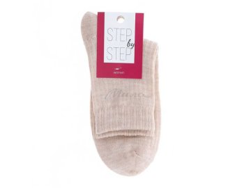 Носки женские STEP BY STEP в рубчик, светло-бежевый, размер 25, артикул 53-05