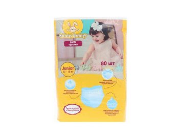 Подгузники-трусики детские SUNNY BUNNY 5 Junior, 80 шт