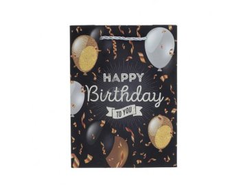 Пакет подарочный бумажный Happy Birthday 17 х 23 х 8 см, арт. SLWZ22-54-2