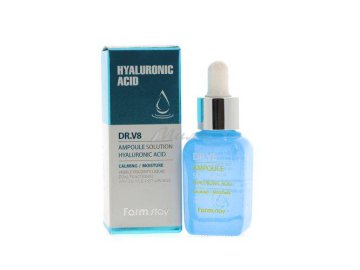 Мила акции Мозырь - Сыворотка для лица FARMSTAY Hyaluronic Acid DR-V8 Ampoule Solution Hyaluronic, 30 мл