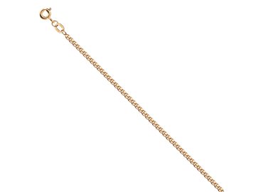 Цепь с плетением "Лав" 7 Карат, красное золото 585 проба