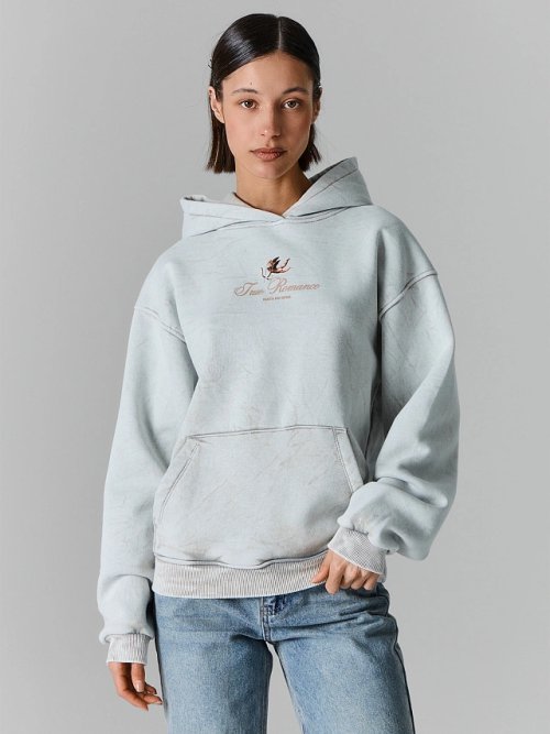 Теплое худи женское серое с начесом, фото 1 из 16