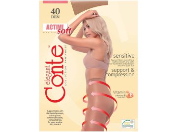 Колготки женские CONTE ELEGANT ACTIVE SOFT 40, р.4, bronz на акции в магазинах Ома