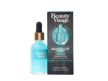 Сыворотка для лица и кожи вокруг глаз ФИТОКОСМЕТИК Beauty Visage Лифтинг Aqua-filler hyaluronic, 30 мл