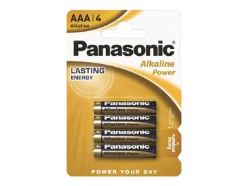 Батарейка PANASONIC Alkaline Power AAA 4 шт LR03APB/4BP