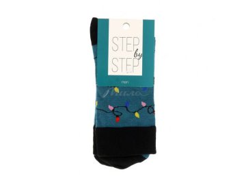 Носки мужские STEP by STEP, размер 27-29, цвет Гирлянда зелёный, арт. НМ 9041-40