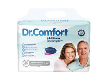 Подгузники для взрослых Dr.Comfort Adult Diaper Jumbo pack XLarge-30 30шт