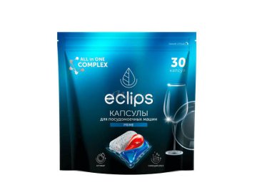 Капсулы для посудомоечных машин ECLIPS Prime, 30 шт