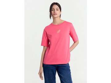 Футболка женская розовая с печатью Марк Формель