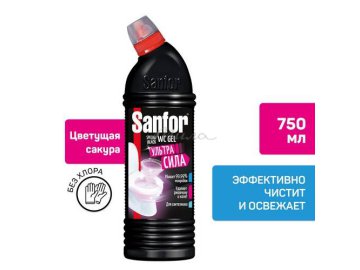 Гель чистящий SANFOR WC Gel Black, 750 г