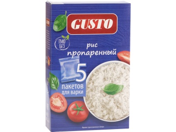 Крупа рис."GUSTO"(пропар,вар/пак)400г