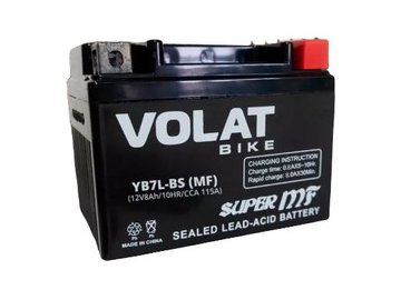 Мотоциклетный аккумулятор VOLAT YB7L-BS MF R+ (8 А·ч) на акции в магазинах 5 элемент