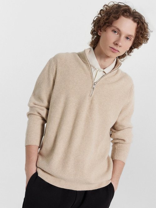 Джемпер мужской бежевый, фото 2 из 6