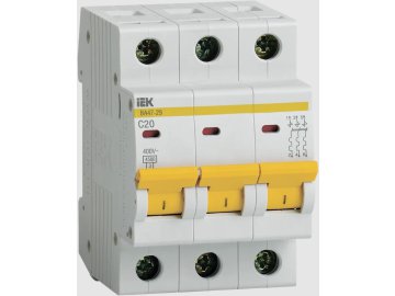Выключатель автоматический IEK ВА47-29 3P C 20А 4,5кА