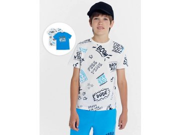 Футболка для мальчиков мультипак (2 шт.) в лазурном и голубом цвете с печатью Марк Формель