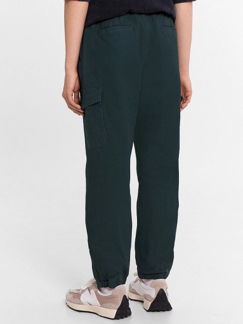 Брюки джоггеры мужские зеленые, фото 5 из 6