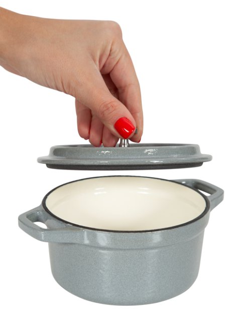 Кокотница чугунная эмалированная Minipot, 500 мл, фото 6 из 33