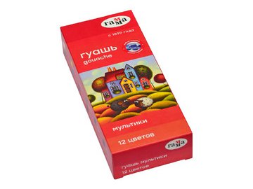 Гуашь Гамма "Мультики" 100222-12 (12 цветов)