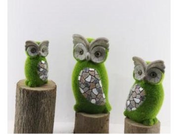 Фигура садовая SATO Garden Сова 2004252-С 14,3х13,2х27см