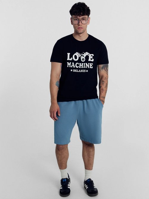 Шорты мужские серо-голубые, фото 1 из 5