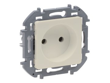 Legrand INSPIRIA сл.к. Розетка 1-гн. б/з б/ш (без рамки) 673711 на акции в магазинах Ома