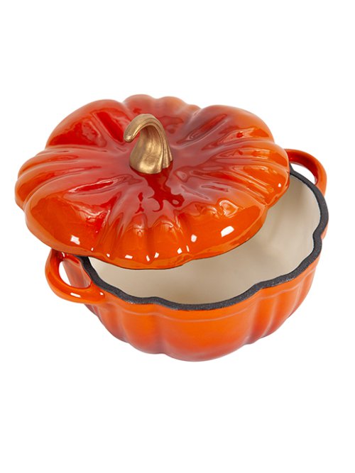 Кокотница чугунная эмалированная, Pumpkin-1, 0,5L, фото 7 из 14