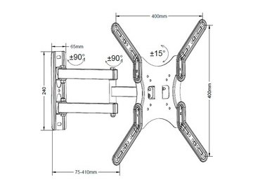 Кронштейн для ТВ MASTERKRON PLA17-443 в Мозыре 5 элемент