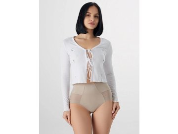 Трусы макси женские бежевые