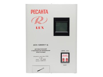 Стабилизатор напряжения РЕСАНТА АСН-12000Н/1-Ц (63/6/22)