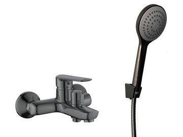 Смеситель для ванной ESKO Brussel Gun Metal корортий излив BRS54GM